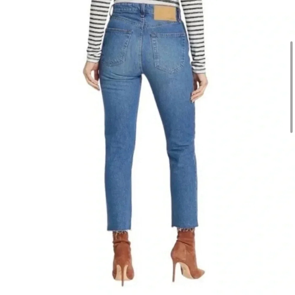 RAG & BONE Nina High Rise Ankle Cigarette Straight Leg Jeans Monty NWT - Picture 2 of 10